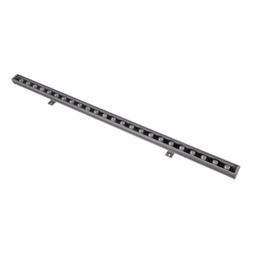 GLOBOSTAR® WASHERFAIA S-90093 Μπάρα Φωτισμού Wall Washer LED 24W 2880lm 15° DC 24V Αδιάβροχο IP65 Ψυχρό Λευκό 6000K Dimmable – Bridgelux SMD Chip – Ασημί – Μ100 x Π4 x Υ6.1cm – 3 Χρόνια Εγγύηση