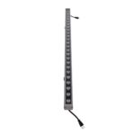 GLOBOSTAR® WASHERFAIA S-90093 Μπάρα Φωτισμού Wall Washer LED 24W 2880lm 15° DC 24V Αδιάβροχο IP65 Ψυχρό Λευκό 6000K Dimmable – Bridgelux SMD Chip – Ασημί – Μ100 x Π4 x Υ6.1cm – 3 Χρόνια Εγγύηση