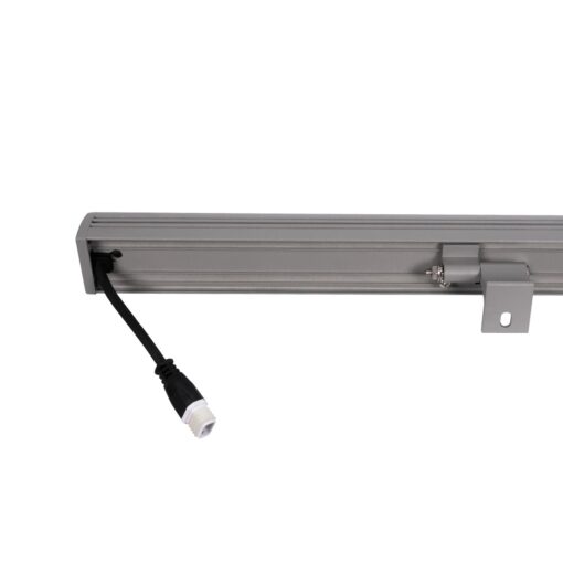 GLOBOSTAR® WASHERFAIA S-90093 Μπάρα Φωτισμού Wall Washer LED 24W 2880lm 15° DC 24V Αδιάβροχο IP65 Ψυχρό Λευκό 6000K Dimmable – Bridgelux SMD Chip – Ασημί – Μ100 x Π4 x Υ6.1cm – 3 Χρόνια Εγγύηση