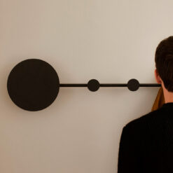 HAN LED BLACK WALL LAMP/WALL COAT RACK Faro Barcelona 1-FR01001