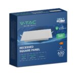 CCT LED Panel V-TAC Cree Chip 6W 630lm 3in1 Τετράγωνο Χωνευτό 15x15cm 6yrs Wty 104806VT