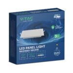 CCT LED Panel V-TAC Cree Chip 24W 2640lm 3in1 Τετράγωνο Χωνευτό 30x30cm 6yrs Wty 104896VT