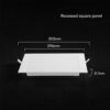 CCT LED Panel V-TAC Cree Chip 24W 2640lm 3in1 Τετράγωνο Χωνευτό 30x30cm 6yrs Wty 104896VT