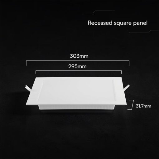 CCT LED Panel V-TAC Cree Chip 24W 2640lm 3in1 Τετράγωνο Χωνευτό 30x30cm 6yrs Wty 104896VT