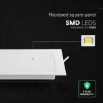 CCT LED Panel V-TAC Cree Chip 24W 2640lm 3in1 Τετράγωνο Χωνευτό 30x30cm 6yrs Wty 104896VT