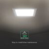 CCT LED Panel V-TAC Cree Chip 24W 2640lm 3in1 Τετράγωνο Χωνευτό 30x30cm 6yrs Wty 104896VT