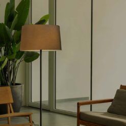 WINDSOR PIE DE SALON BLACK SHADE GRAY 1xE27 Faro Barcelona 1-FR20227-131