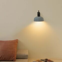 TATAWIN WALL LAMP SHADE METAL BLUE GRAYISH 1xE27 Faro Barcelona 1-FR20335-142