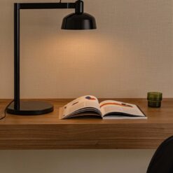 TATAWIN DESK LAMP SHADE METAL BLACK 1xE27 Faro Barcelona 1-FR20337-141
