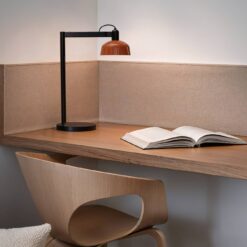 TATAWIN DESK LAMP SCR. METAL ORANGE REDDISH 1xE27 Faro Barcelona 1-FR20337-143