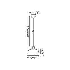 TATAWIN PENDANT LAMP SHADE METAL M BLACK 1xE27 Faro Barcelona 1-FR20339-146