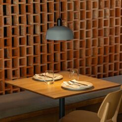 TATAWIN PENDANT LAMP SCR. METAL M BLUE GRAYISH 1xE Faro Barcelona 1-FR20339-147