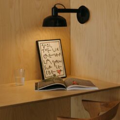 TATAWIN WALL LAMP ARM SHADE METAL BLACK 1xE27 Faro Barcelona 1-FR20342-141