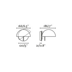 MATILDA BLACK WALL LIGHT 1xE14 Faro Barcelona 1-FR20501