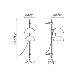 MATILDA BLACK MOBILE WALL LIGHT 1xE14 Faro Barcelona 1-FR20509-137