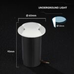 1W LED Χωνευτό Φωτιστικό Δαπέδου 6400K Λευκό IP67 V-TAC 211471VT