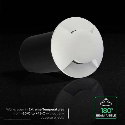 1W LED Χωνευτό Φωτιστικό Δαπέδου 6400K Λευκό IP67 V-TAC 211471VT