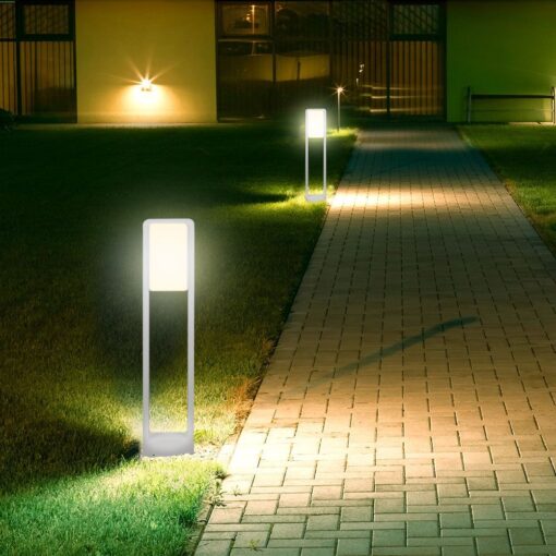 10W LED Φωτιστικό Κολωνάκι 80cm V-TAC Samsung Chip Λευκό Σώμα IP65 4000K 2120117VT