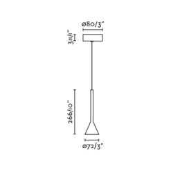 ANNA PENDANT WHITE LED 6W 2700K Faro Barcelona 1-FR22033
