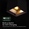 Ηλιακό LED Φωτιστικό Τοίχου 9W 800 lm 3in1 PIR Sensor IP65 – Μαύρο V-TAC 23770‑1