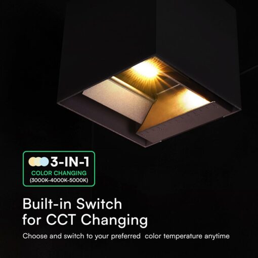 Ηλιακό LED Φωτιστικό Τοίχου 9W 800 lm 3in1 PIR Sensor IP65 – Μαύρο V-TAC 23770‑1