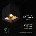 Ηλιακό LED Φωτιστικό Τοίχου 9W 800 lm 3in1 PIR Sensor IP65 – Μαύρο V-TAC 23770‑1
