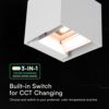 Ηλιακό LED Φωτιστικό Τοίχου 9W 800 lm 3in1 PIR Sensor IP65 – Λευκό V-TAC 24063‑1