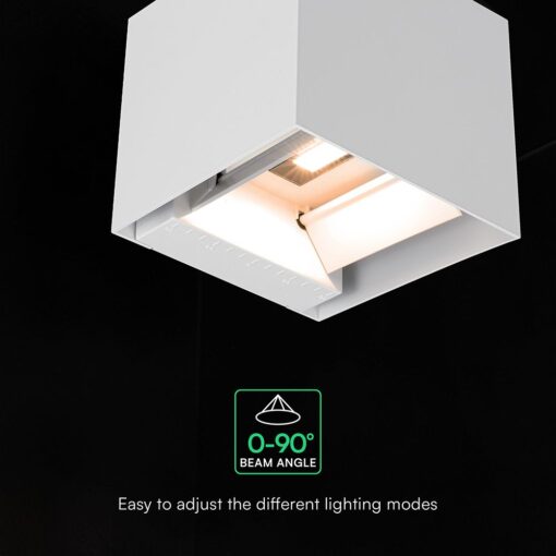 Ηλιακό LED Φωτιστικό Τοίχου 9W 800 lm 3in1 PIR Sensor IP65 – Λευκό V-TAC 24063‑1