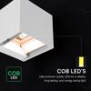 Ηλιακό LED Φωτιστικό Τοίχου 9W 800 lm 3in1 PIR Sensor IP65 – Λευκό V-TAC 24063‑1