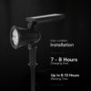 V‑TAC Ηλιακό Φωτιστικό Κήπου Καρφωτό 2W 180lm 3000K IP54 – 24154