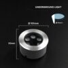 V‑TAC LED Χωνευτό Φωτιστικό 6W 387lm 3000K IP67 Στρογγυλό Silver – 24219