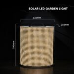 V-TAC 24288 Φορητό Ηλιακό LED Φωτιστικό Κήπου 1.2W 150 lm 2800K Dimmable IP65 – Ξύλο+Μαύρο