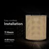V-TAC 24288 Φορητό Ηλιακό LED Φωτιστικό Κήπου 1.2W 150 lm 2800K Dimmable IP65 – Ξύλο+Μαύρο