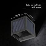 V‑TAC Ηλιακό Φωτιστικό Τοίχου 9W 900lm 3in1 με Ανιχνευτή Κίνησης IP65 – 24293VT