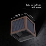 V‑TAC Ηλιακό Φωτιστικό Τοίχου 9W 900lm 3in1 με Ανιχνευτή Κίνησης IP65 Καφέ – 24294