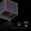 V‑TAC Ηλιακό Φωτιστικό Τοίχου 9W 900lm 3in1 με Ανιχνευτή Κίνησης IP65 Καφέ – 24294