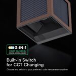 V‑TAC Ηλιακό Φωτιστικό Τοίχου 9W 900lm 3in1 με Ανιχνευτή Κίνησης IP65 Καφέ – 24294