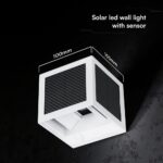 V-TAC 24295 Ηλιακό LED Φωτιστικό Τοίχου 9W 900 lm 3in1 PIR Sensor IP65 – Λευκό