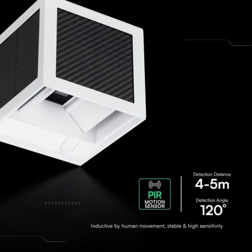 V-TAC 24295 Ηλιακό LED Φωτιστικό Τοίχου 9W 900 lm 3in1 PIR Sensor IP65 – Λευκό