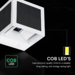 V-TAC 24295 Ηλιακό LED Φωτιστικό Τοίχου 9W 900 lm 3in1 PIR Sensor IP65 – Λευκό
