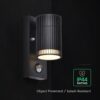 V‑TAC Φωτιστικό Τοίχου GU10 με Ανιχνευτή Κίνησης IP44 – 24306