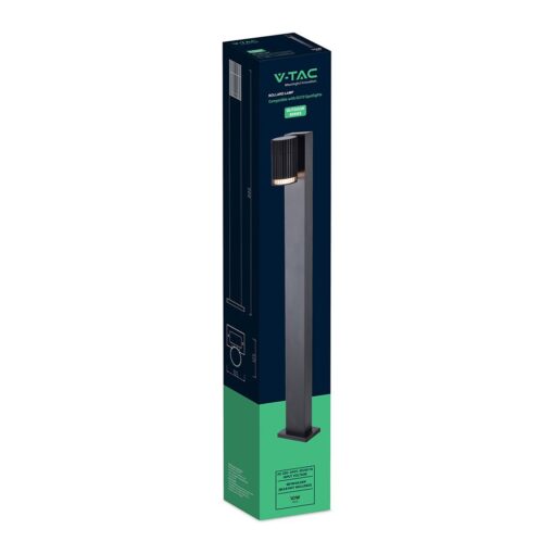 Φωτιστικό Κολωνάκι Κήπου GU10 80cm IP44 – Μαύρο V-TAC 24309VT