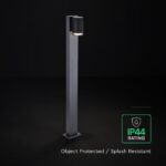Φωτιστικό Κολωνάκι Κήπου GU10 80cm IP44 – Μαύρο V-TAC 24309VT