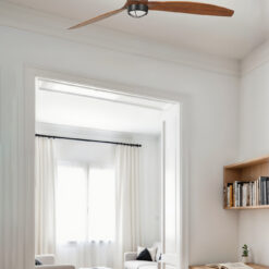 DECO FAN Ø1280 OLD GOLD 3B NOGAL 3000K Faro Barcelona 1-FR33398D1N