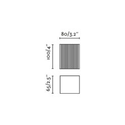 LUNE WALL LIGHT SQUARE TERRAKOTTA STRUTTED 1xGU10 Faro Barcelona 1-FR40537