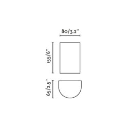 SOLE WALL LIGHT ROUND WHITE SMOOTH 2xGU10 Faro Barcelona 1-FR40538