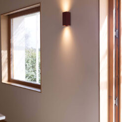 LUNE SQUARED TERRACOTTA STRIPED WALL LIGHT 2xGU10 Faro Barcelona 1-FR40568