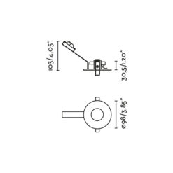NIVA PINHOLE FIXED WHITE MR16 1xGU10 Faro Barcelona 1-FR43425