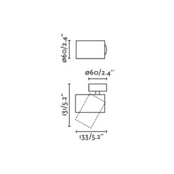 STAN ALUMINUM PROJECTOR 1xGU10 Faro Barcelona 1-FR43777