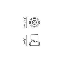 LOX RECESSED ADJUSTABLE WHITE 5-9W 3000K 36° Faro Barcelona 1-FR43882